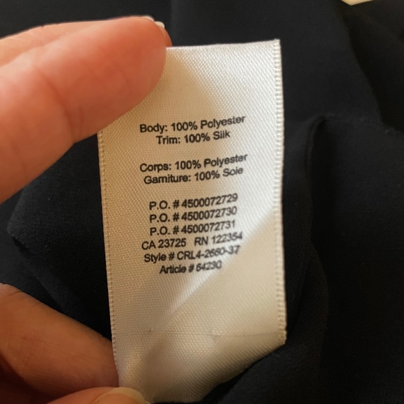 Aritzia black long sleeve blouse, XS - Picture 6 of 6